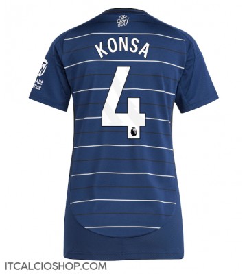 Aston Villa Ezri Konsa #4 Terza Maglia Femmina 2024-25 Manica Corta